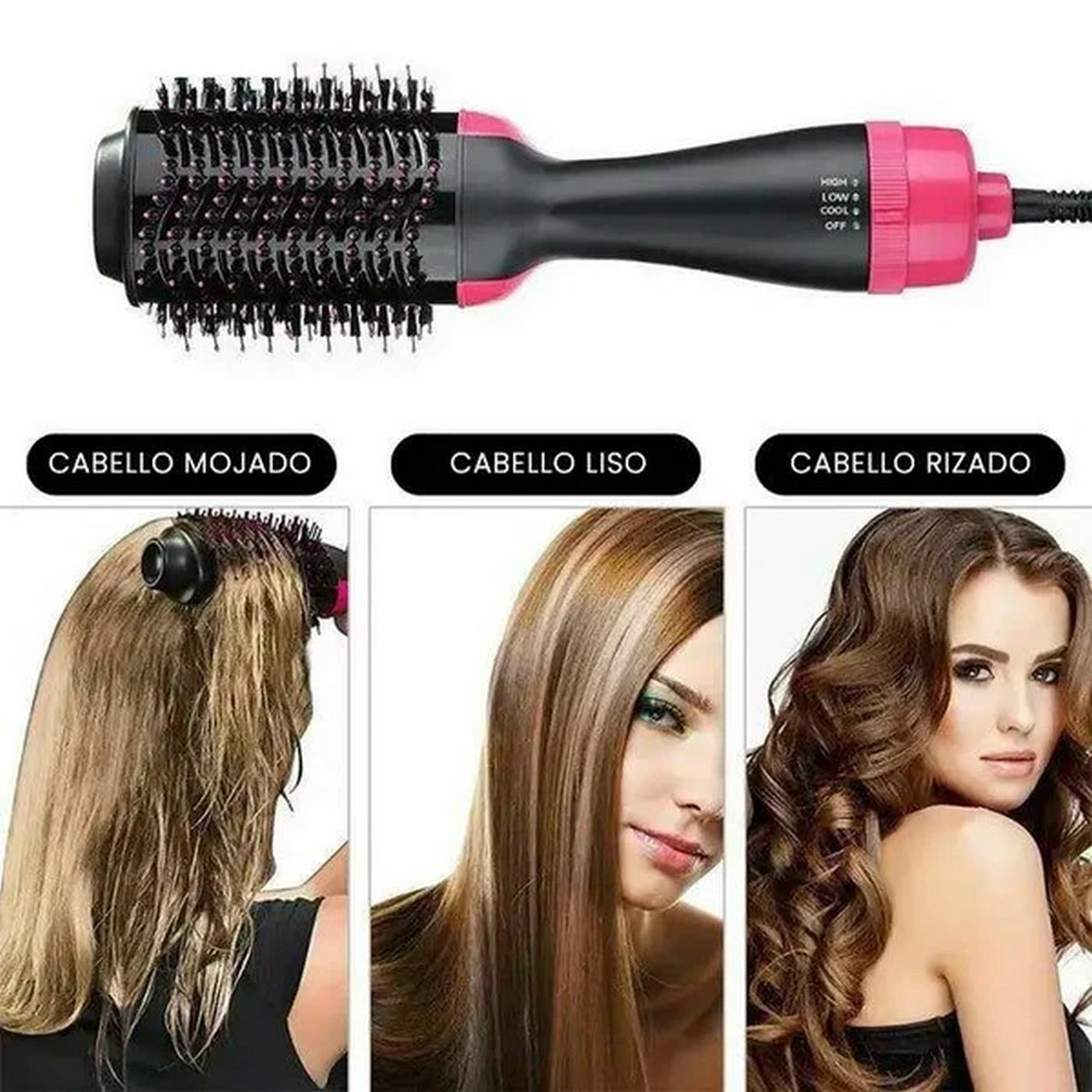 Cepillo Eléctrico Secador Voluminizador